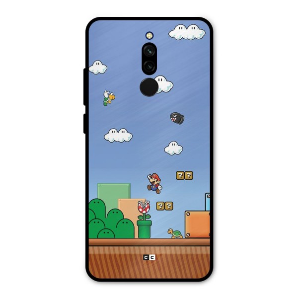 Super Plumber Metal Back Case for Redmi 8