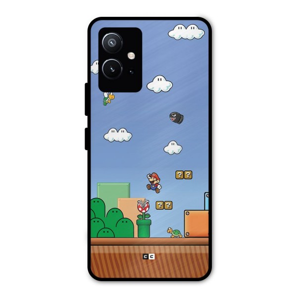 Super Plumber Metal Back Case for Vivo T1 5G
