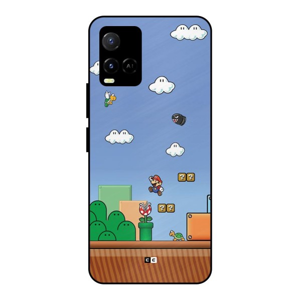 Super Plumber Metal Back Case for Vivo Y21T