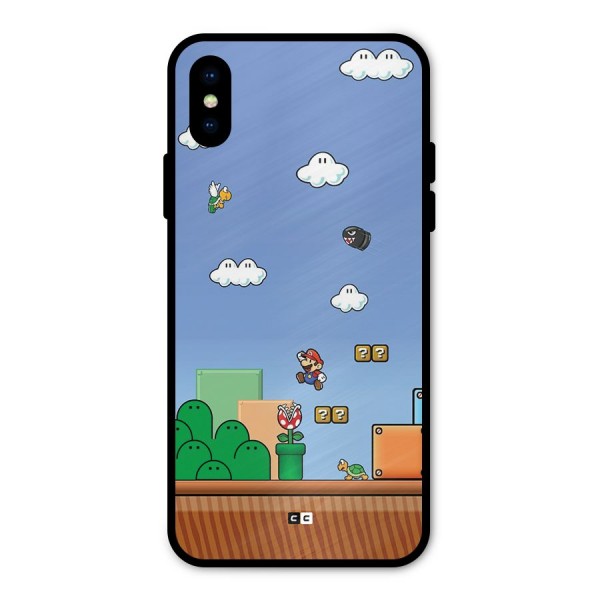 Super Plumber Metal Back Case for iPhone X