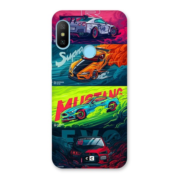 Super Racing Car Back Case for Redmi 6 Pro