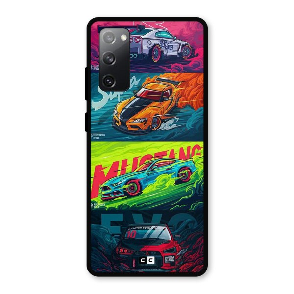 Super Racing Car Metal Back Case for Galaxy S20 FE