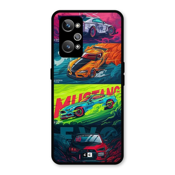 Super Racing Car Metal Back Case for Realme GT 2