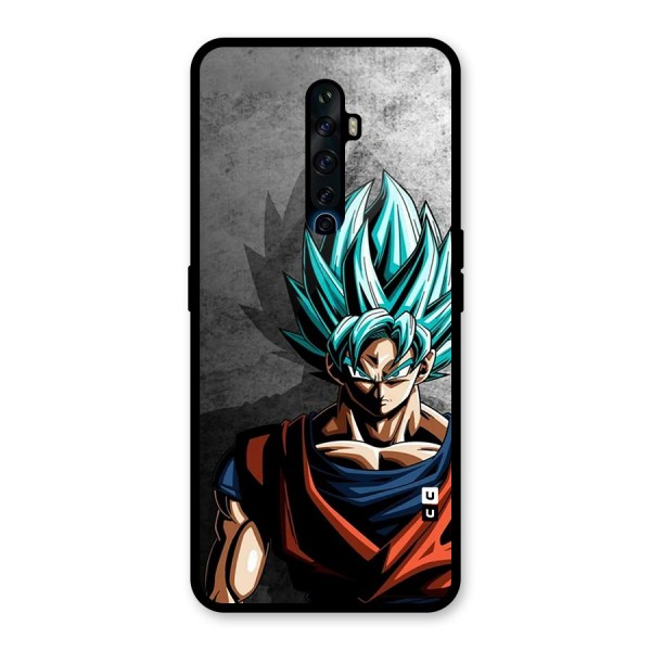 Super Saiyan Art Glass Back Case for Oppo Reno2 F