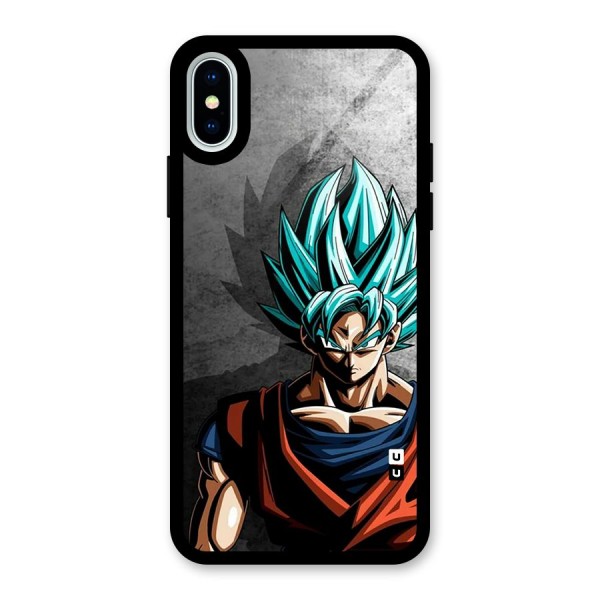 Super Saiyan Art Glass Back Case for iPhone X