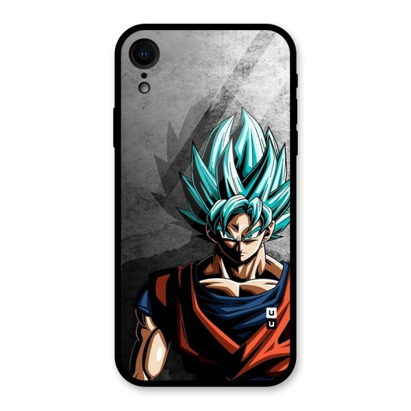 Super Saiyan Art Glass Back Case for iPhone XR