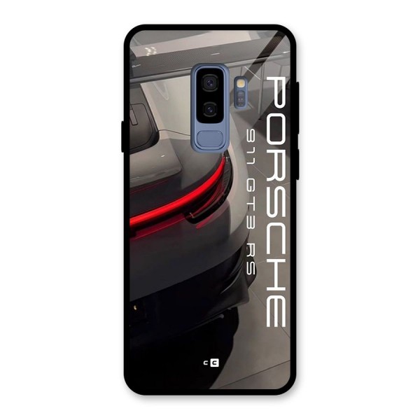 Super Sports Car Glass Back Case for Galaxy S9 Plus