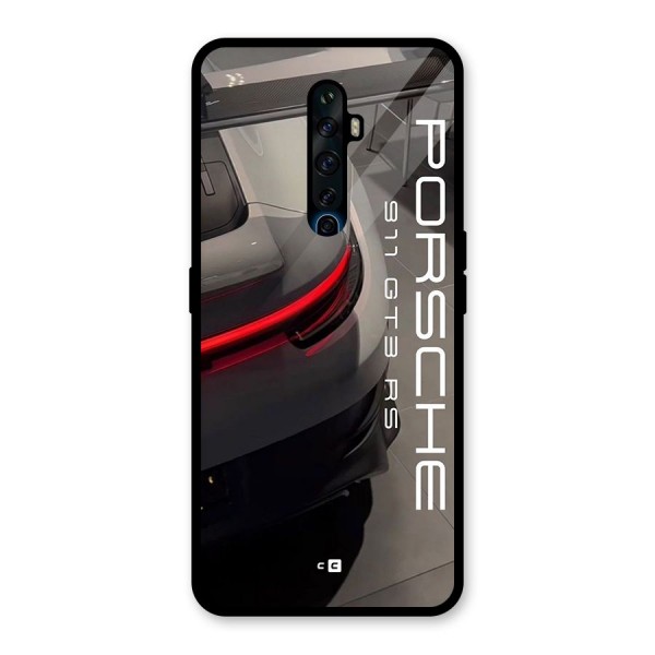 Super Sports Car Glass Back Case for Oppo Reno2 F