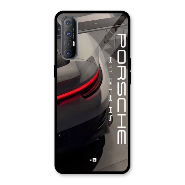 Super Sports Car Glass Back Case for Oppo Reno3 Pro