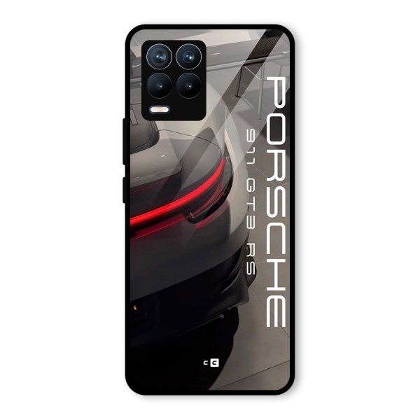 Super Sports Car Glass Back Case for Realme 8 Pro