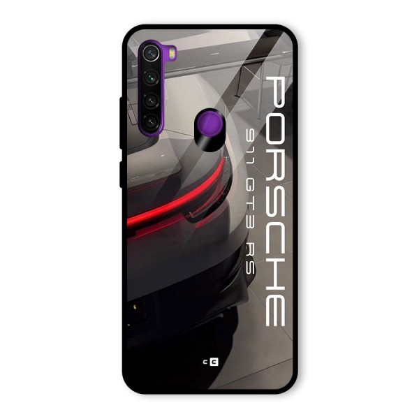 Super Sports Car Glass Back Case for Redmi Note 8