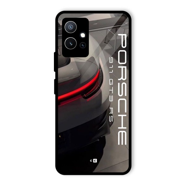 Super Sports Car Glass Back Case for Vivo T1 5G