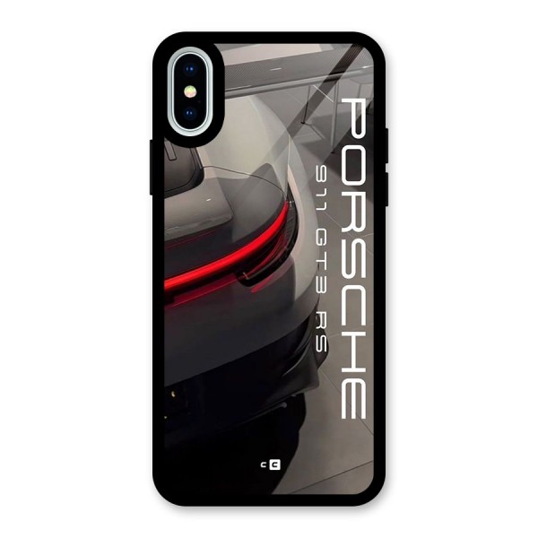 Super Sports Car Glass Back Case for iPhone XS