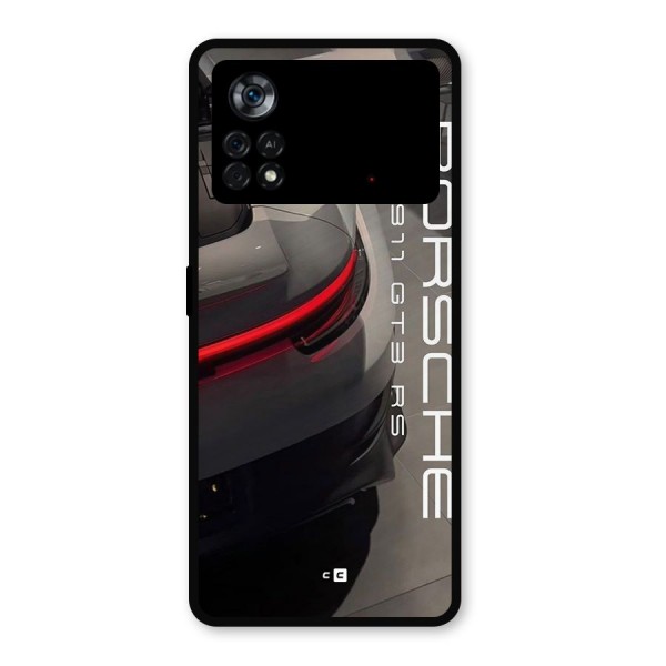 Super Sports Car Metal Back Case for Poco X4 Pro 5G