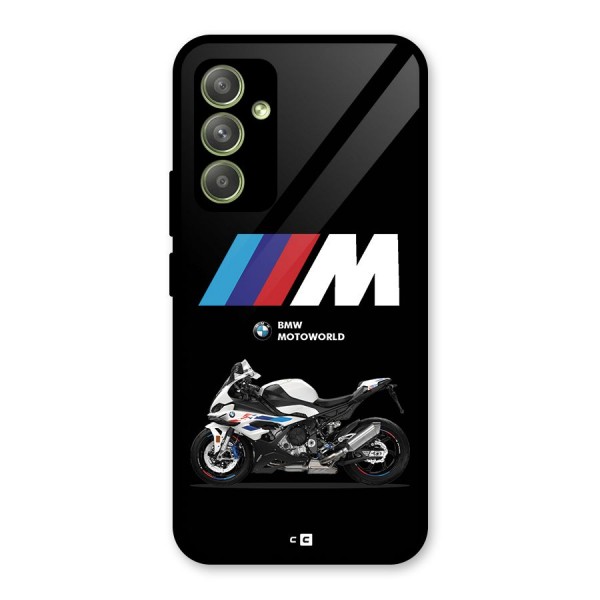 Superbike Stripes Glass Back Case for Galaxy A54
