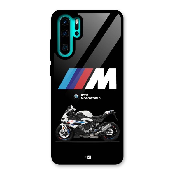 Superbike Stripes Glass Back Case for Huawei P30 Pro