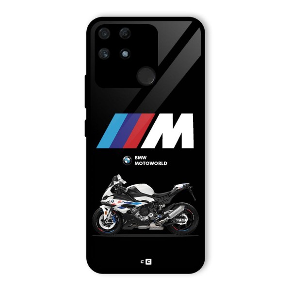 Superbike Stripes Glass Back Case for Realme Narzo 50A