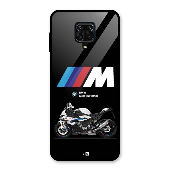 Superbike Stripes Glass Back Case for Redmi Note 9 Pro Max