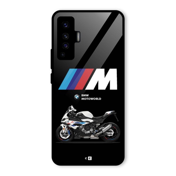 Superbike Stripes Glass Back Case for Vivo X50