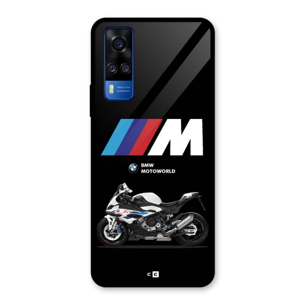 Superbike Stripes Glass Back Case for Vivo Y51