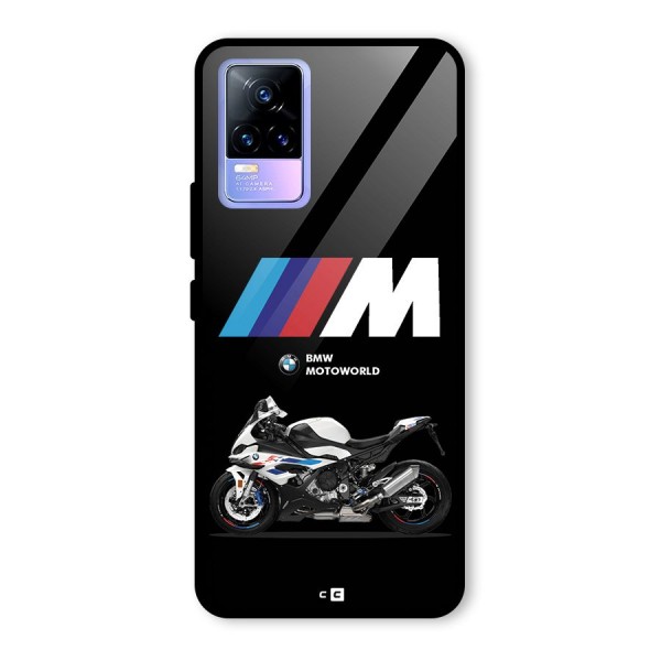 Superbike Stripes Glass Back Case for Vivo Y73