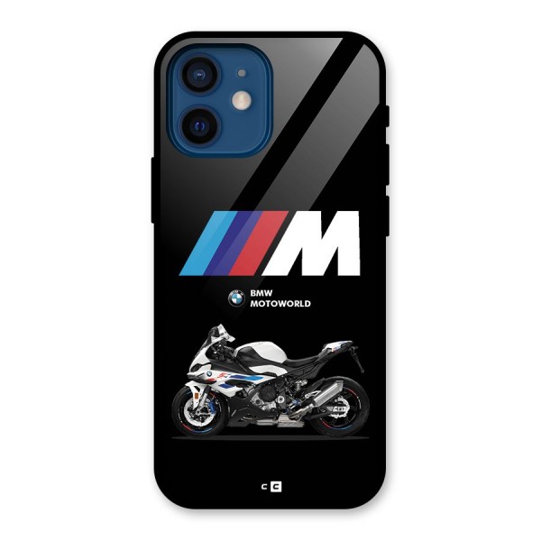 Superbike Stripes Glass Back Case for iPhone 12 Mini