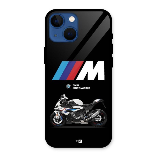 Superbike Stripes Glass Back Case for iPhone 13 Mini