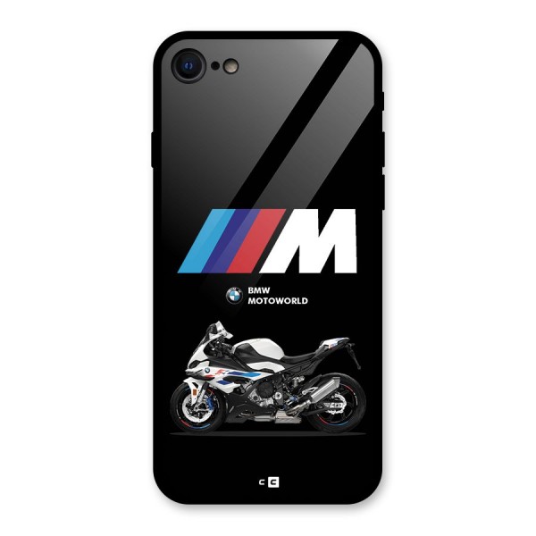 Superbike Stripes Glass Back Case for iPhone SE 2022