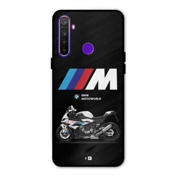 Superbike Stripes Metal Back Case for Realme 5