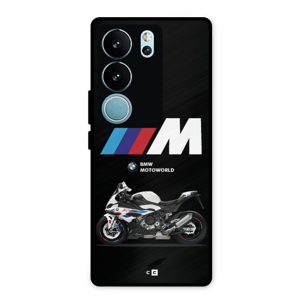 Superbike Stripes Metal Back Case for Vivo V29