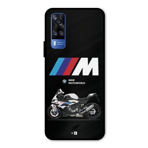 Superbike Stripes Metal Back Case for Vivo Y51A