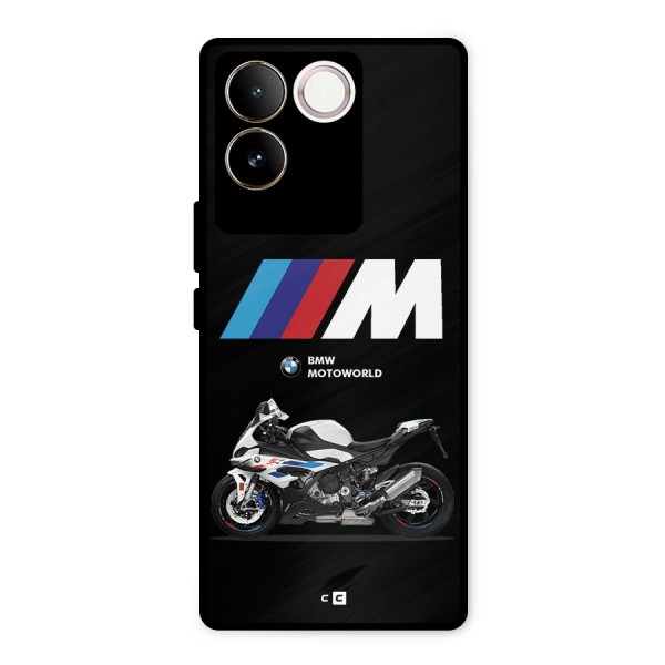 Superbike Stripes Metal Back Case for iQOO Z7 Pro