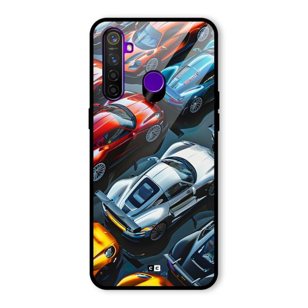 Supercar Club Glass Back Case for Realme 5 Pro