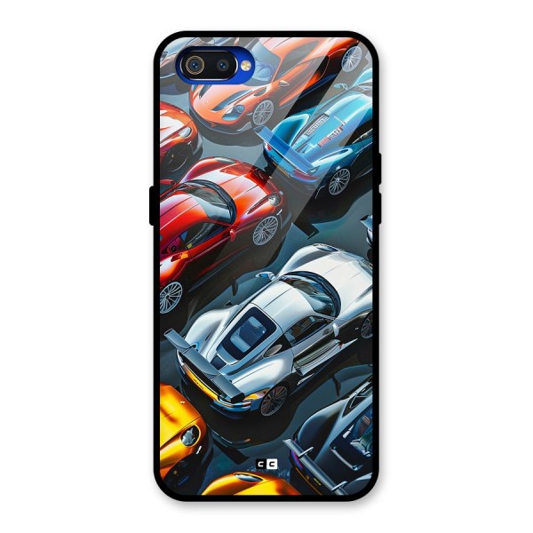 Supercar Club Glass Back Case for Realme C2