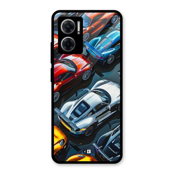Supercar Club Glass Back Case for Redmi 11 Prime 5G