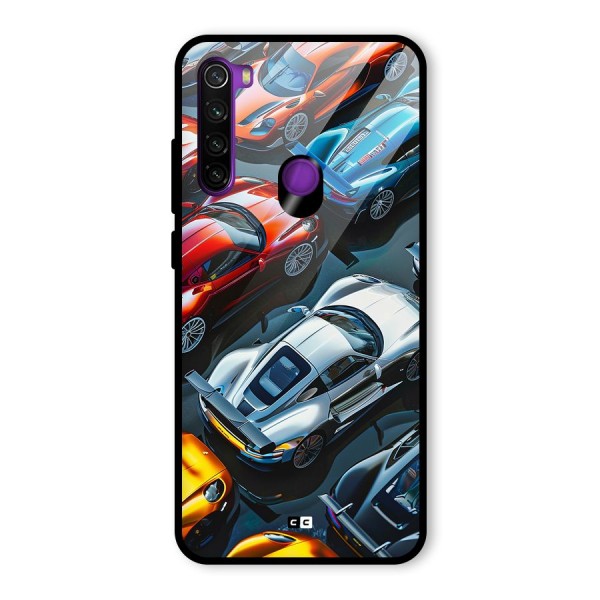 Supercar Club Glass Back Case for Redmi Note 8