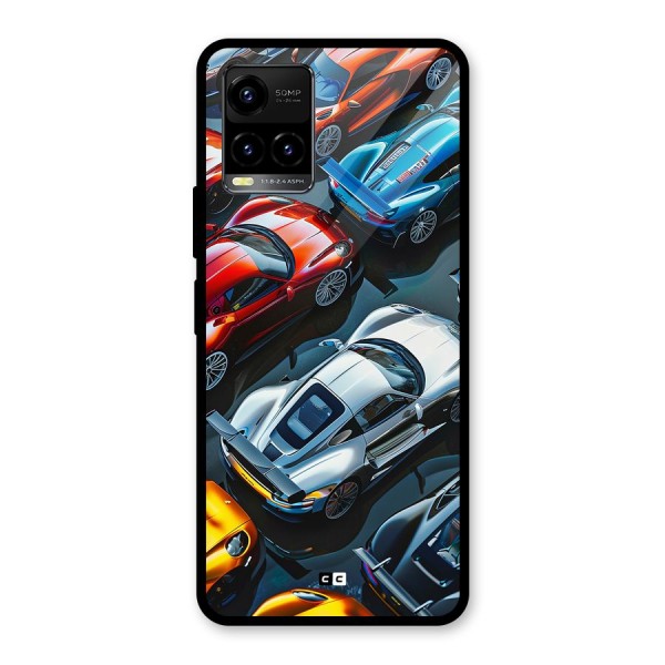 Supercar Club Glass Back Case for Vivo Y33s