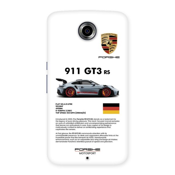 Supercar Features Back Case for Google Nexus 6