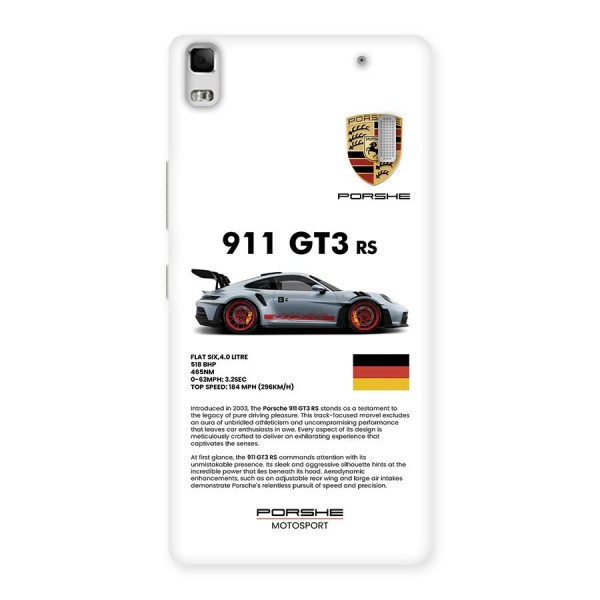 Supercar Features Back Case for Lenovo K3 Note