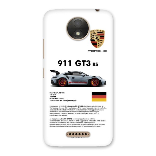Supercar Features Back Case for Moto C Plus