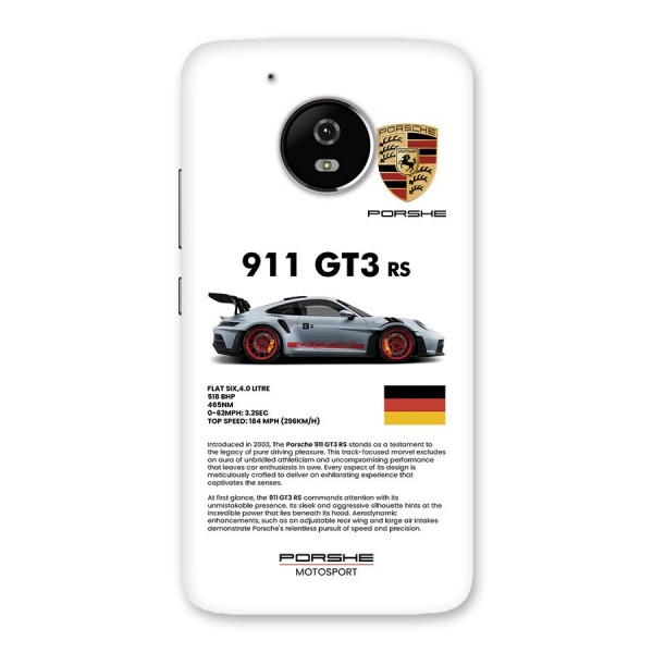 Supercar Features Back Case for Moto G5