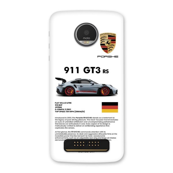 Supercar Features Back Case for Moto Z Play