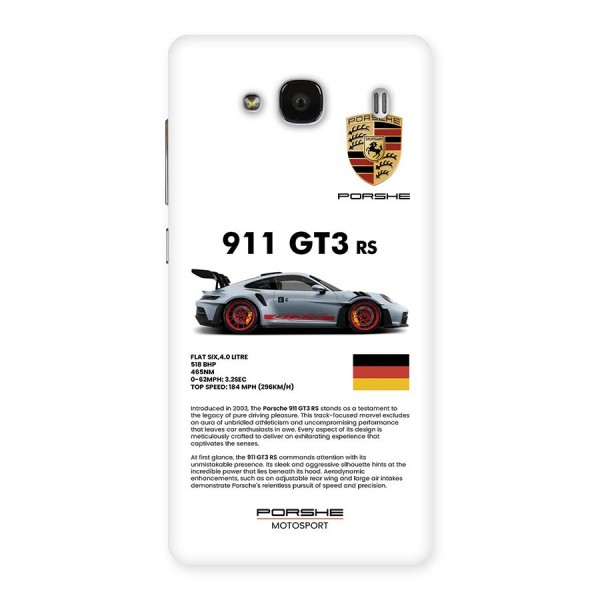 Supercar Features Back Case for Redmi 2