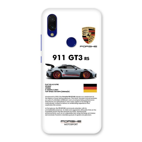 Supercar Features Back Case for Redmi 7