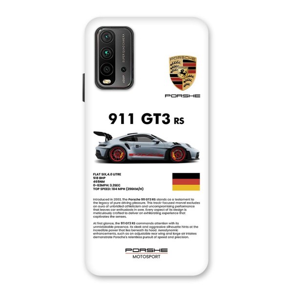 Supercar Features Back Case for Redmi 9 Power