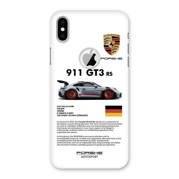 Supercar Features Back Case for iPhone X Logo Cut