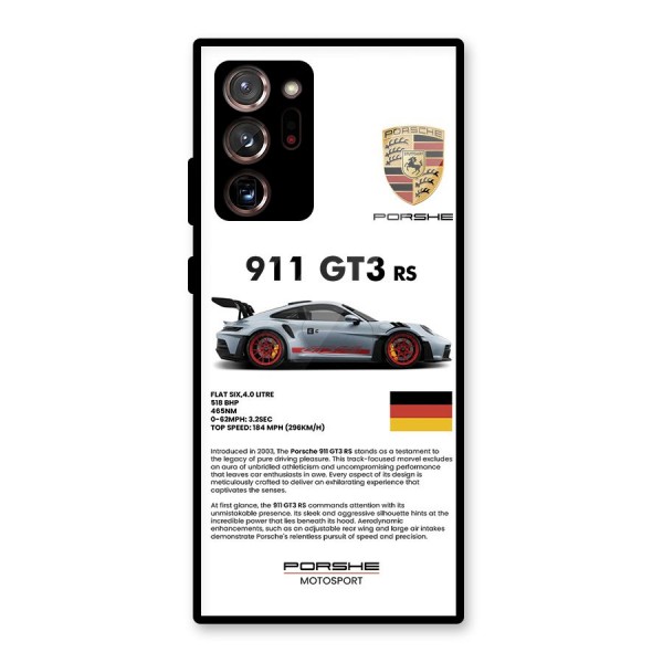 Supercar Features Glass Back Case for Galaxy Note 20 Ultra