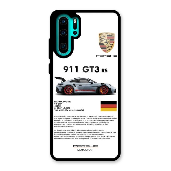 Supercar Features Glass Back Case for Huawei P30 Pro