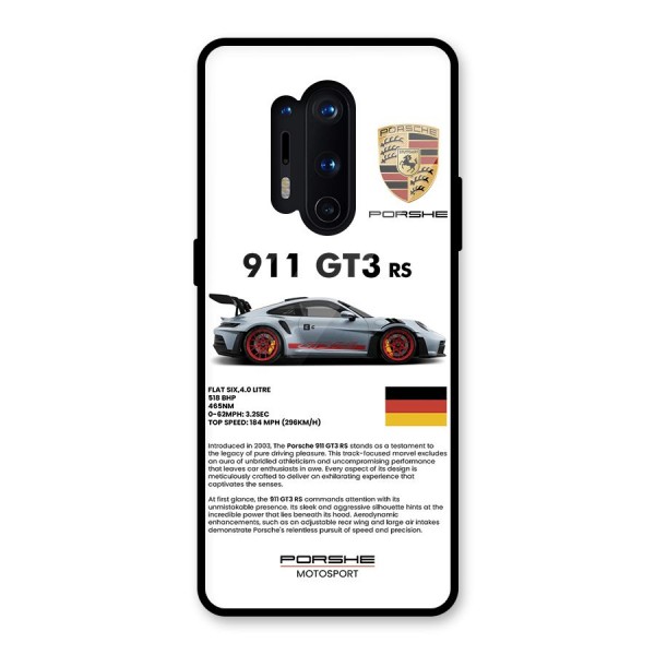 Supercar Features Glass Back Case for OnePlus 8 Pro