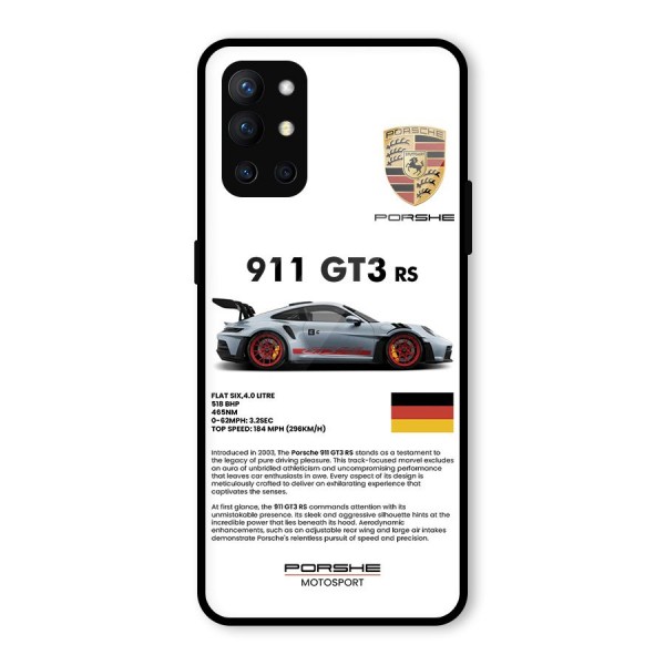Supercar Features Glass Back Case for OnePlus 9R